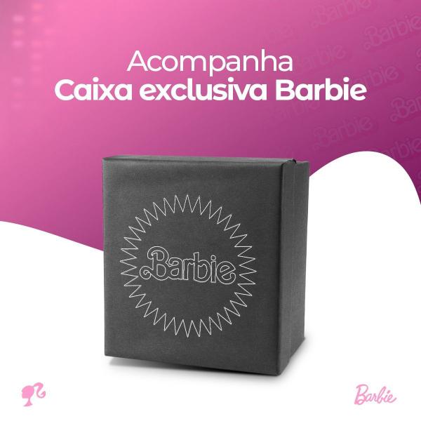 Imagem de Relógio Infantil Digital Barbie Pulseira Silicone Ajustável + Óculos Sol + Caixa  - Orizom