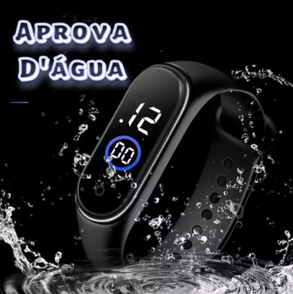 Imagem de Relógio Infantil Digital Bracelete +Pulseira Miçanga Esporte