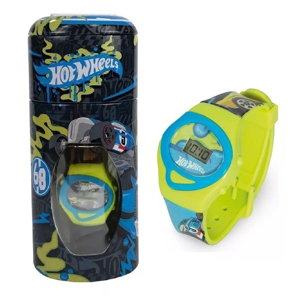 Imagem de Relogio Infantil Digital No Cofrinho Hotwheels Fun F00625