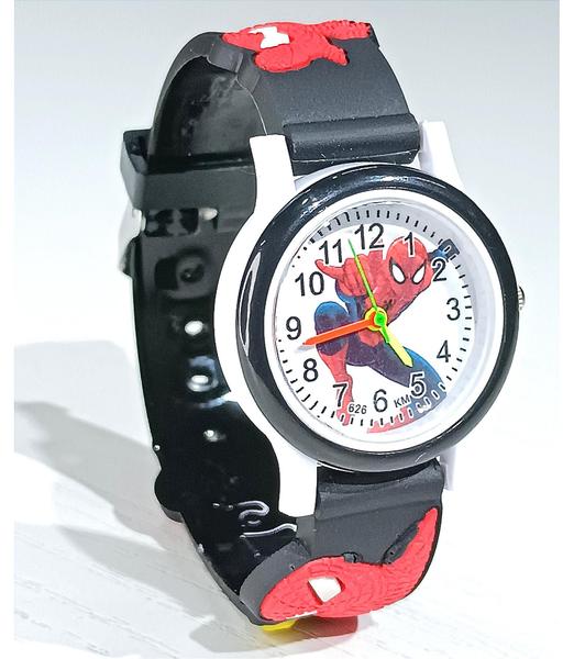 Imagem de Relógio infantil masculino spiderman analógico pulseira ajustável de personagem