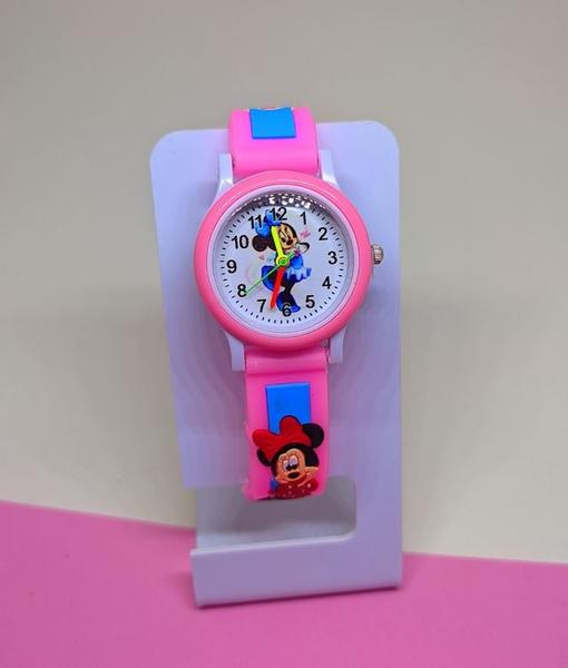 Imagem de Relógio Infantil para Crianças Analógico Pulseira Silicone 3D Super Heróis Personagens Disney Quartz Moda