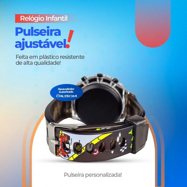 Imagem de Relógio Infantil pulseira ajustável led garantia revenda