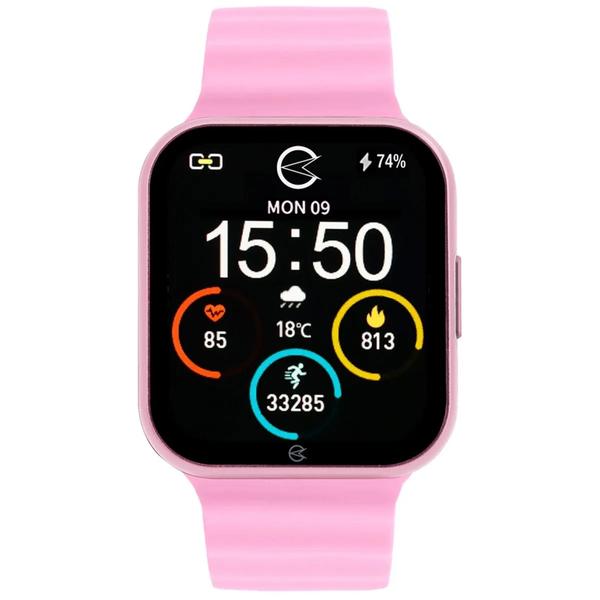 Imagem de Relógio Intaligente Smartwatch Champion CH50033K Rosa Branco Feminino Troca Pulseira