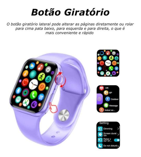 Imagem de Relogio Inteigente Smartwatch M26 Plus Rosa Feminino Envio Imediato