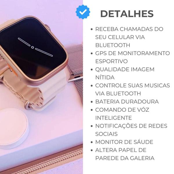Relógio inteligente S8 Ultra série 8 Smartwach inteligente android e iOs Masculino Feminino 49mm Imagem de Relógio inteligente S8 Ultra série 8 Smartwach inteligente android e iOs Masculino Feminino 49mm