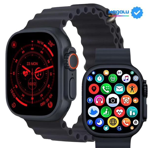 Imagem de Relógio Inteligente S9 Ultra 2024  NFC, Smartwatch Android e iOS  Masculino e Feminino  Microwear Nova Geração