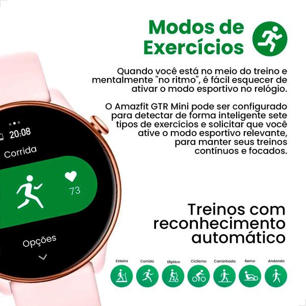 Imagem de Relógio Inteligente Smartwatch Amazfit GTR Mini Original Tela 1,28"9