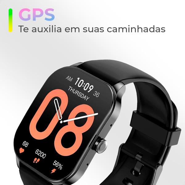 Imagem de Relógio Inteligente Smartwatch Amazfit Pop 3S Tela HD Amoled 1,96 Original