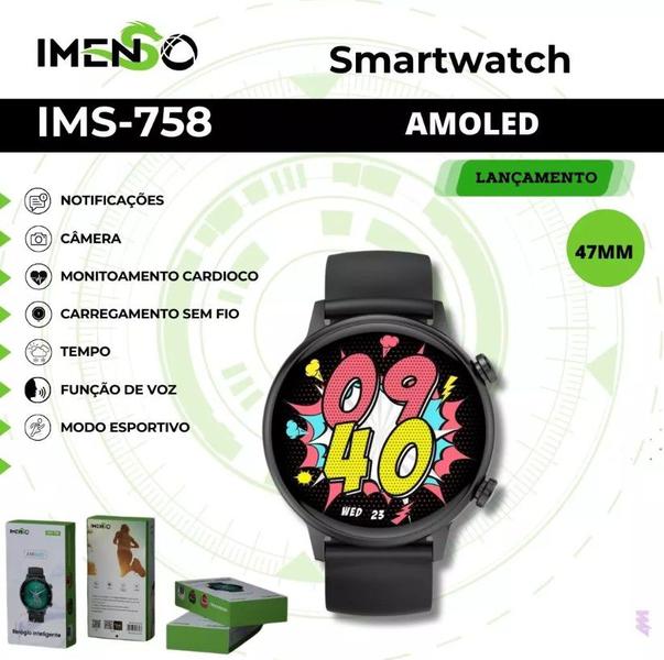 Imagem de Relógio Inteligente Smartwatch Imenso 1.1" Tela Hd Amoled