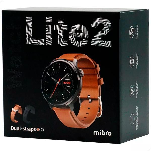 Imagem de Relógio Inteligente Smartwatch Mibro Watch Lite 2 Fitness Tela 1.3" Com 2 pulseiras Original Com NF