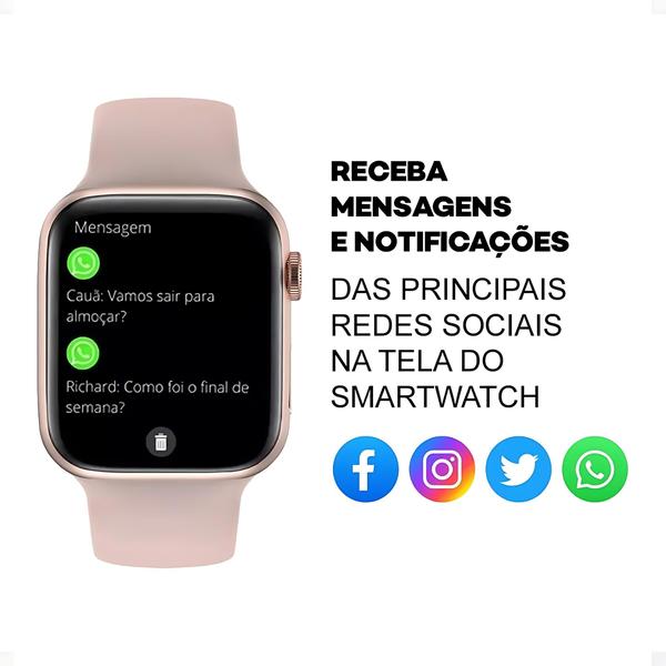 Imagem de  Relógio inteligente Smartwatch Microwear W29 NFC Amoled Original iOs e Android Chat GPT, ligações GPS masculino feminino atividades físicas