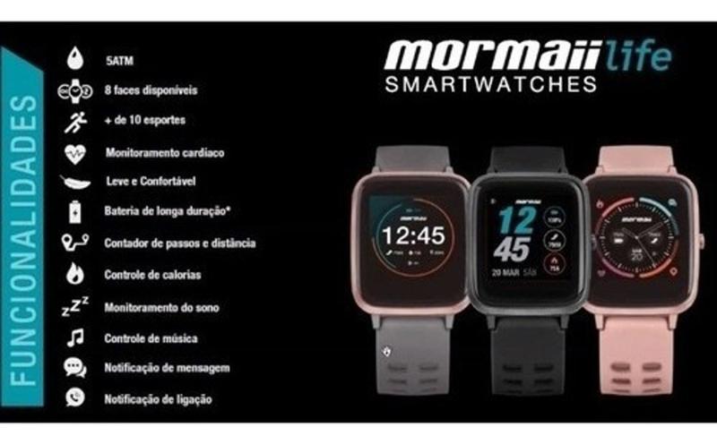 Imagem de Relógio Inteligente Smartwatch Mormaii Life Molifeab/8p