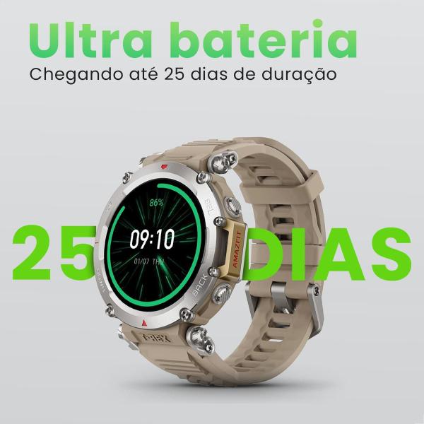 Imagem de Relógio Inteligente Smartwatch Original Amazfit T-rex Ultra HD Amoled GPS 10 ATM