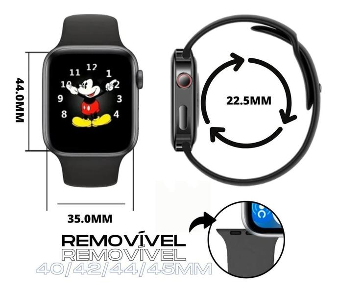 Imagem de Relógio Inteligente Smartwatch Preto Gl08 Pro Smartwatch Bluetooth Inteligente Envio Já