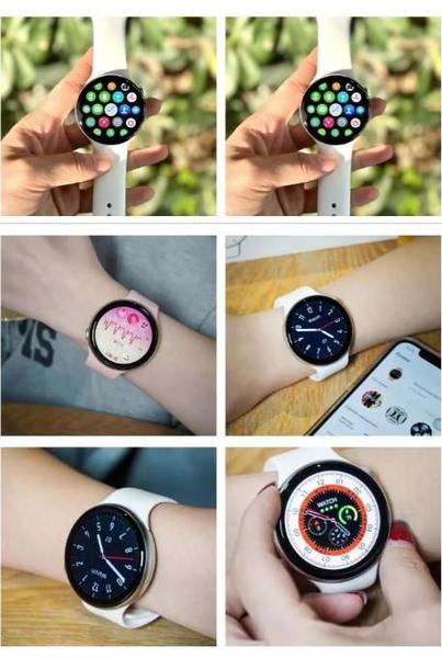 Imagem de Relógio Inteligente Smartwatch Redondo Masculino H-1 Serie 9 Original Compativel C/ Samsung Xiaomi