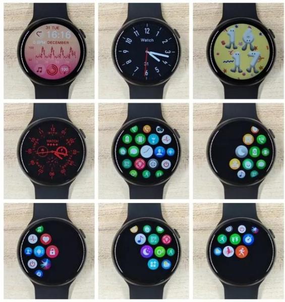 Imagem de Relógio Inteligente Smartwatch Redondo Tela Grande Melhor Carregador Preto Masculino e Feminino