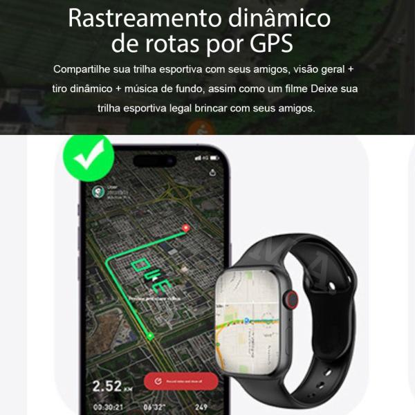 Imagem de Relogio Inteligente Smartwatch S18 Ultra Laranja Nfc Prova D'água