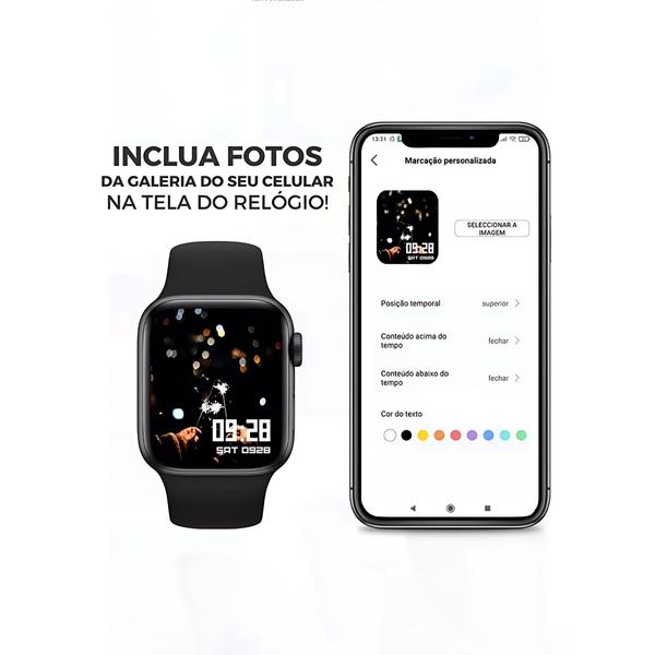 Imagem de Relógio inteligente Smartwatch Serie 9 Pro tela 2.2'' infinita modos esportivos e aferimentos e saúde Masculino e Feminino 47mm