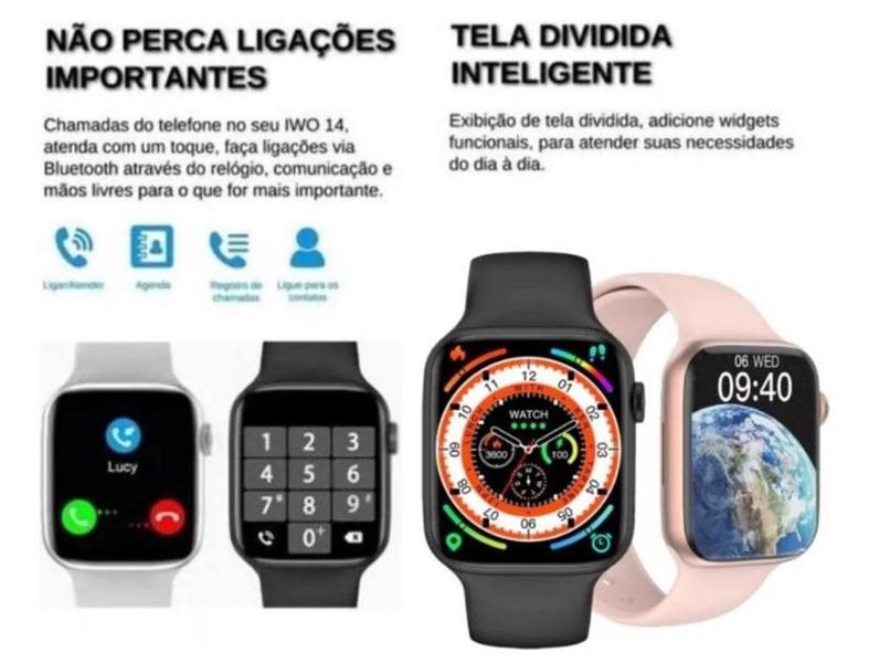 Imagem de Relogio Inteligente Smartwatch W29S Com NFC Chat GPT IA Lançamento 2024