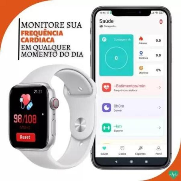 Imagem de Relogio Inteligente Smartwatch W59 Mini Microwear Série 10 Original 41mm Gps Nfc MicroOS10 Lançamento -  Rosa