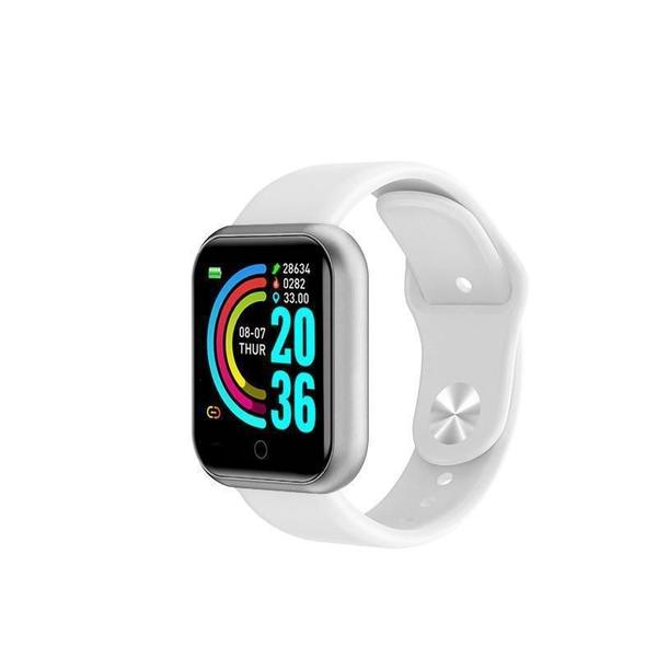 Imagem de Relogio Inteligente Smartwatch Y68 Bluetooth Branco