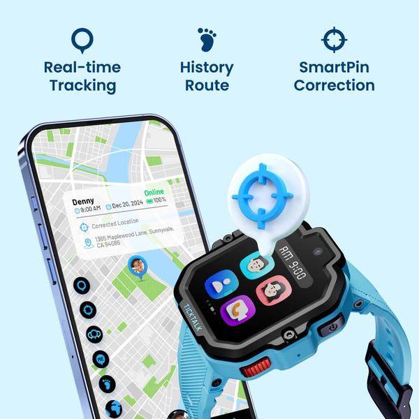 Imagem de Relógio Inteligente TickTalk5 LTE Kids com GPS e Controle Parental