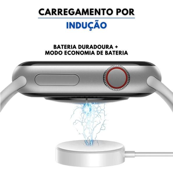 Imagem de Relogio Inteligente W29 Pro Unissex Assistente de Voz Siri Gps Nfc Induçao Tela 47mm Bussola C/Nf