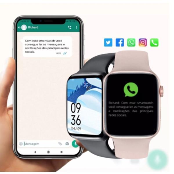 Imagem de Relógio inteligente Watch 9 Pro Lançamento 2024 Série 9 NFC GPS  +fone 5.0 TWS