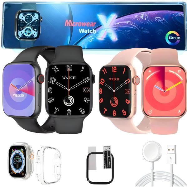 Imagem de Relógio Inteligente Watch X Original Microwear Android iOS Bluetooth Gps Smartwatch X Tela Amoled