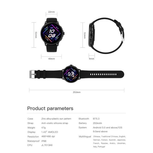 Imagem de Relógio inteligente Watch Zwear G8 nova geração prova d'água e assistente de voz 