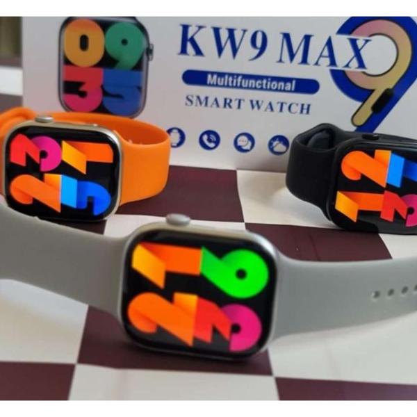 Imagem de Relógio lançamento Smartwatch KW9 Max 45mm Serie 9 Chamada C/ 2 Pulseiras