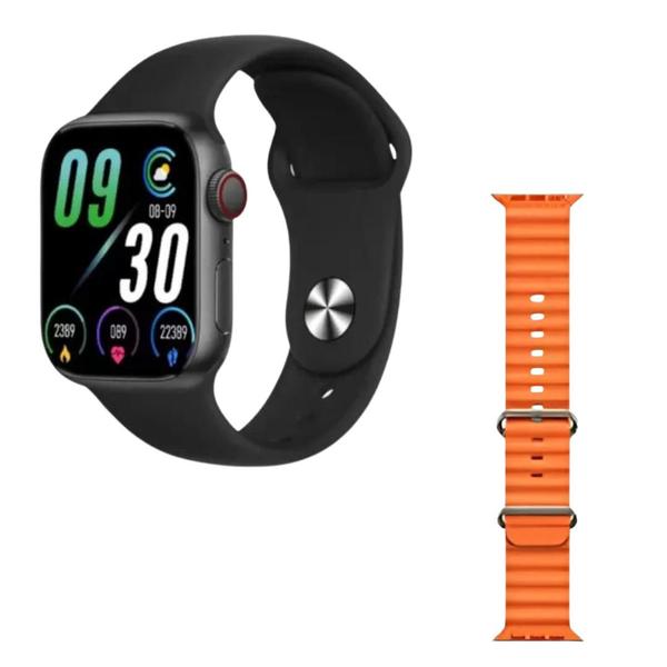 Imagem de Relógio lançamento Smartwatch KW9 Max 45mm Serie 9 Chamada C/ 2 Pulseiras