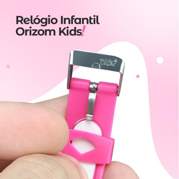Imagem de Relogio led digital rosa infantil + oculos + case premium