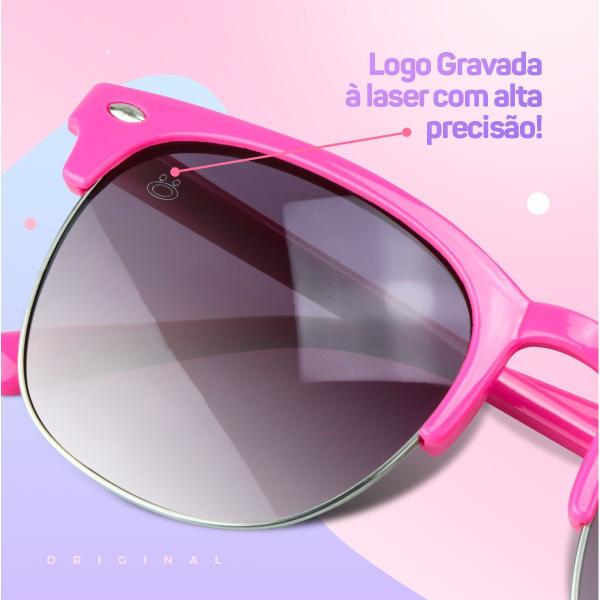 Imagem de Relogio led digital rosa infantil + oculos + case premium