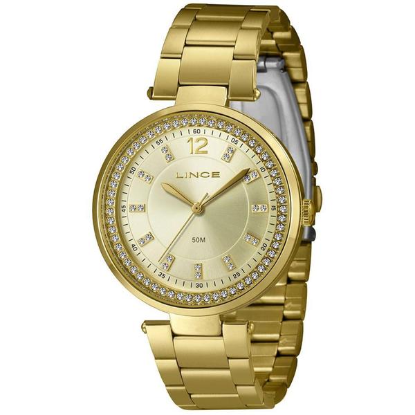 Imagem de Relógio LINCE feminino dourado LRGJ156L40 C2KX