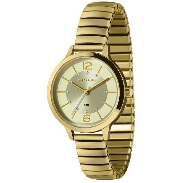 Imagem de Relógio Lince Feminino Ref: Lrg4740l36 C2kx Casual Mola Dourado