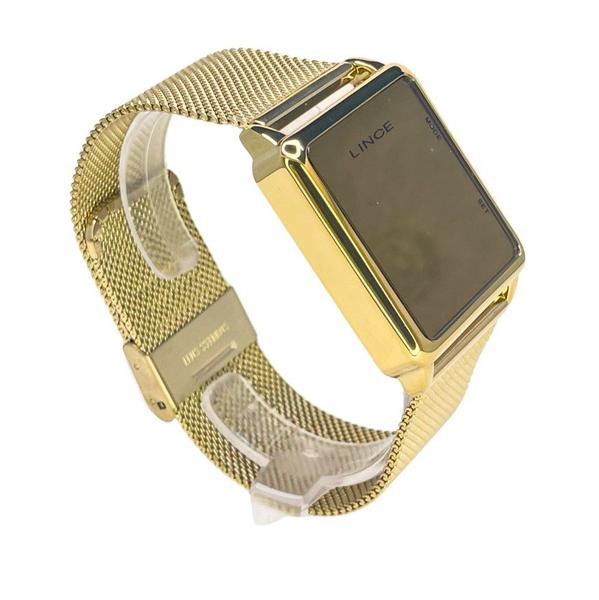 Imagem de Relógio Lince Led Digital Dourado Espelhado MDG4619L BXKX