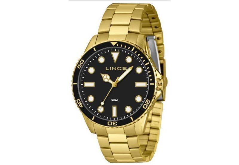 Imagem de Relogio Lince Masculino Mrgm007L46 P1Kx Dourado Preto