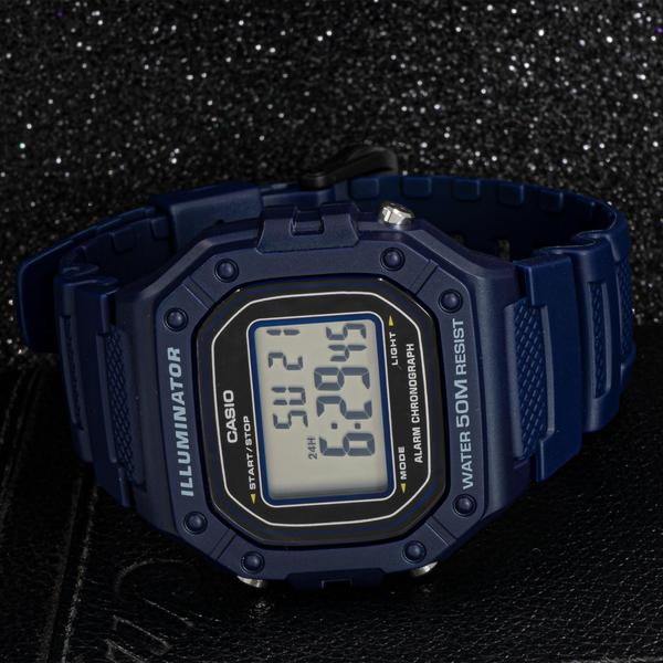 Imagem de Relógio Masculino Casio Digital Azul Illuminator Sport Original Prova D'água Garantia 1 ano 