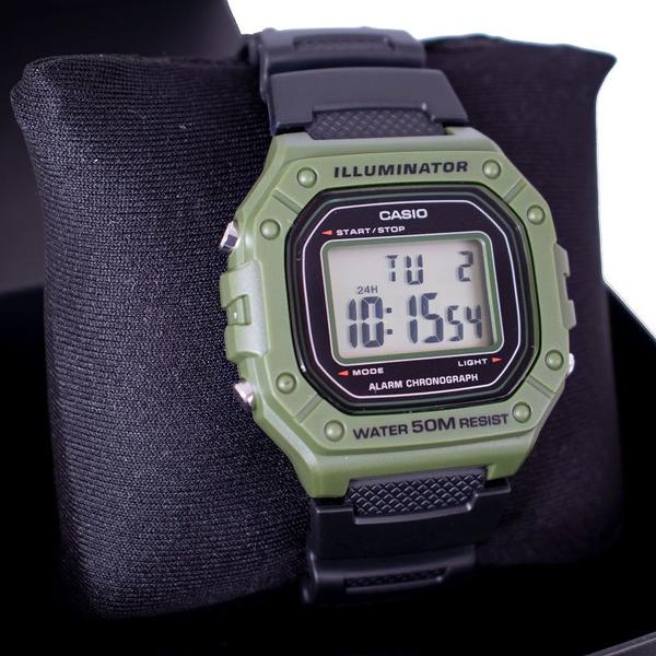 Imagem de Relógio Masculino Casio Digital Verde W-218H-3AVDF Esportivo