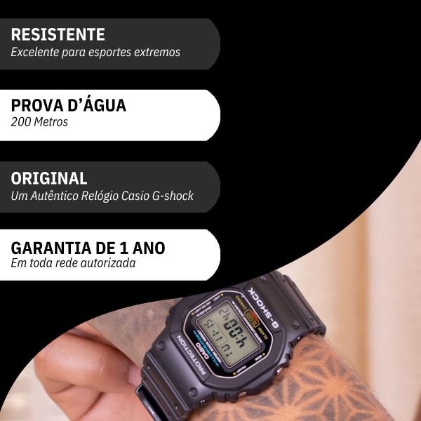 Imagem de Relógio Masculino Casio G-Shock Digital Dw-5600e-1vdf Prova DAgua