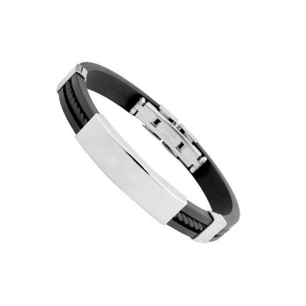 Imagem de Relógio Masculino Casual De Luxo Preto + Bracelete Metálico