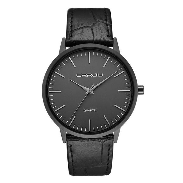 Imagem de Relógio Masculino Casual Ultra Fino De Luxo Preto + Pulseira