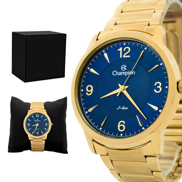 Relogio Masculino Champion Analogico Aço Inoxidavel Dourado Original Resistente a Agua 1 A... Relogio Masculino Champion Analogico Aço Inoxidavel Dourado Original Resistente a Agua 1 A...