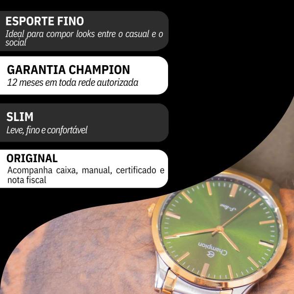 Imagem de Relógio Masculino Champion Bicolor Analógico Slim CN21069G