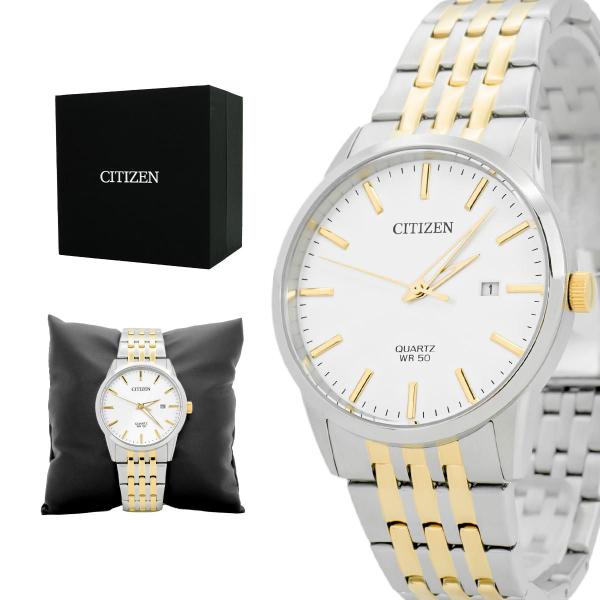 Imagem de Relógio Masculino Citizen Bicolor Social Original Prova D'água Garantia 2 anos TZ20948S