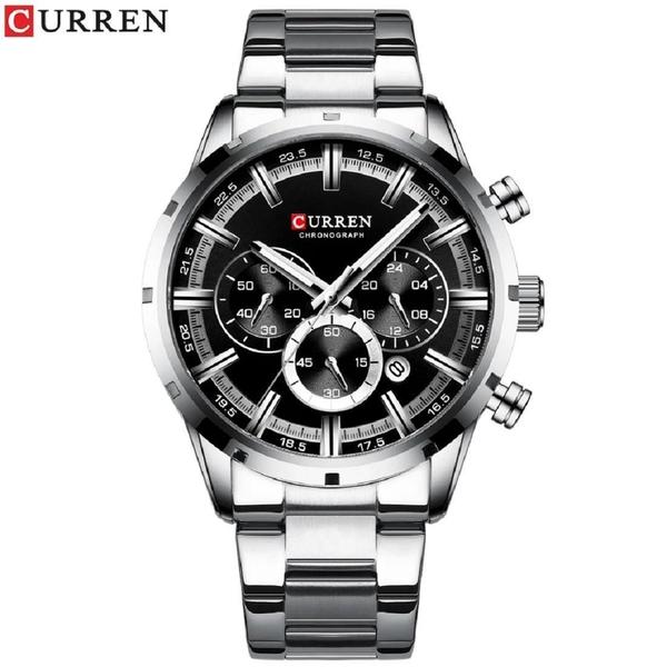 Imagem de Relógio Masculino Curren 8355 Casual Garantia Inox