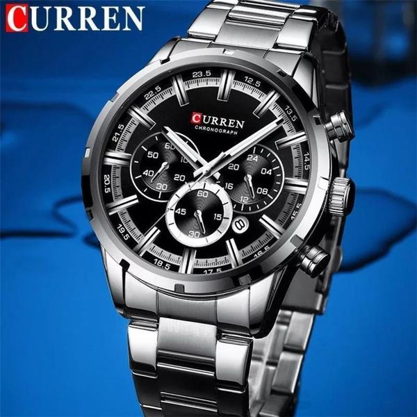 Imagem de Relógio Masculino Curren 8355 Casual Garantia Inox