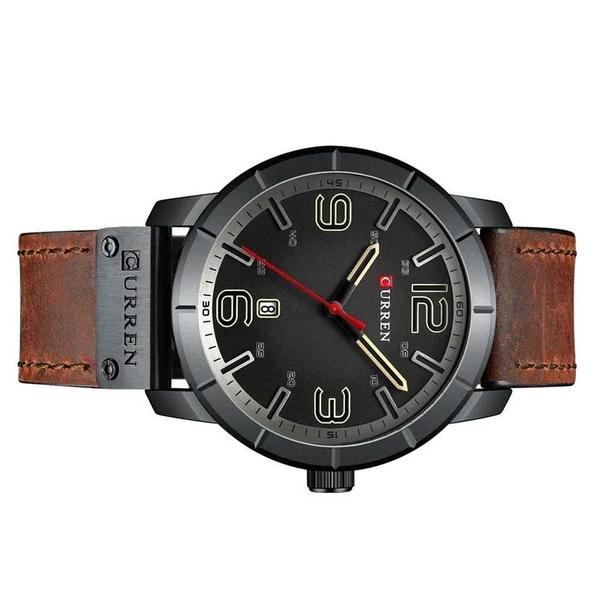 Relógio Masculino Curren Analogico 8327 Gn50014 Preto/Marrom Imagem de Relógio Masculino Curren Analogico 8327 Gn50014 Preto/Marrom