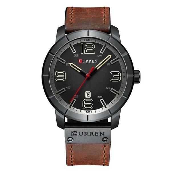Relógio Masculino Curren Analogico 8327 Gn50014 Preto/Marrom Imagem de Relógio Masculino Curren Analogico 8327 Gn50014 Preto/Marrom